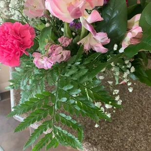 Group of wilted flowers