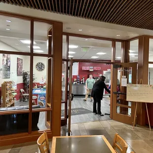 Pleasant area and lots of tables in this beautiful building!