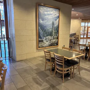 Eating area right in front of the cafe....