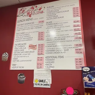 Updated lunch menu 6/2022