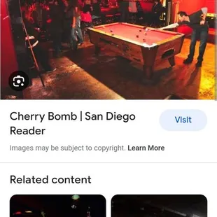 a screenshot of a pool table