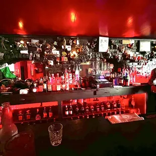 a man standing at a bar
