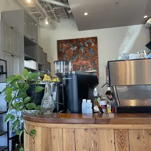 Inside - where the barista magic happens