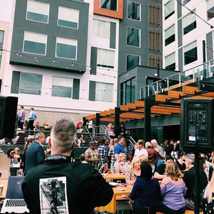 DJ 2AR dropping beats on a beautiful Thursday