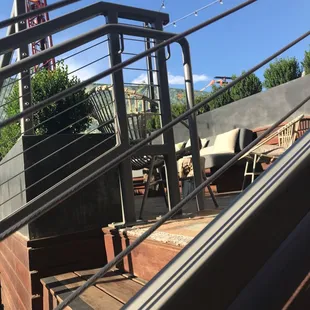 the view from the stairs