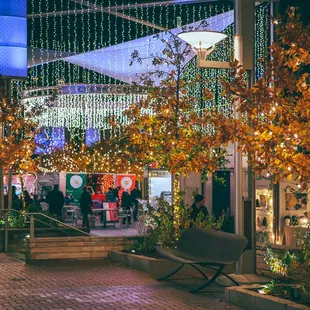 Shop under the holiday lights