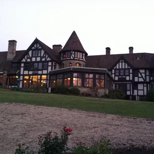 Back view of the manor