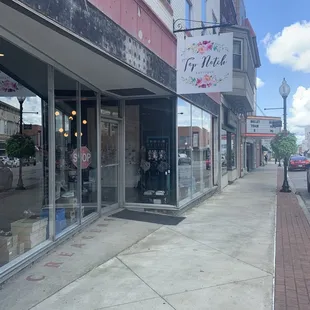 the outside of the building