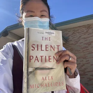 Last week, my book club talked about The Silent Patient &amp; I found the book on the shelves immediately!