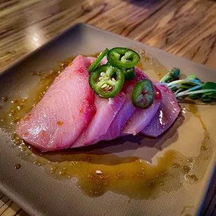 Yellowtail sashimi