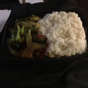 Chicken with Garlic Sauce &amp; White Rice   Chinese