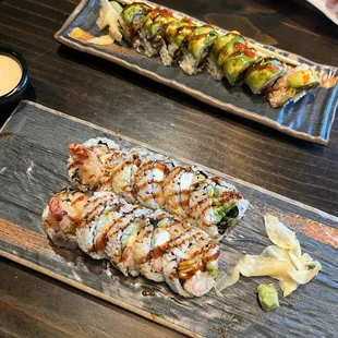 Caterpillar roll &amp; Super Crunchy Roll