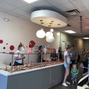 Brand new topping bar added. More than 80 toppings to choose from.