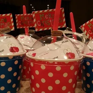 The perfect gift!  Gift card cups!