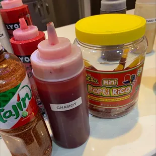 Spicy toppings as well