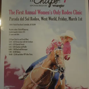 Cherry On Top sponsored The Parada Del Sol Rodeo, Parade and the Chicks &amp; Chaps Rodeo Clinic
