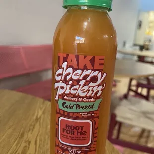 One of their juices - "Root For Me"