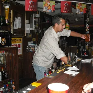 Cherry Pit: hanging at the bar