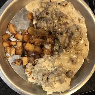 Sausage Gravy and Biscuits