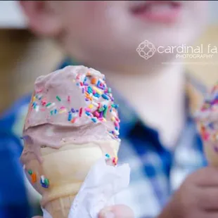 Homemade chocolate custard with sprinkles, need I say more