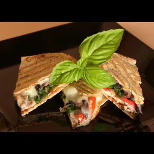 One of the best panini sandwiches we make, TURKEY PESTO.