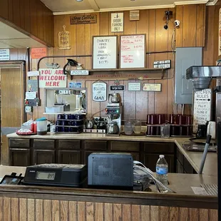 Cash register area
