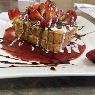 Strawberry Nutella French toast