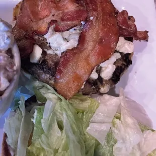 Bleu bacon burger