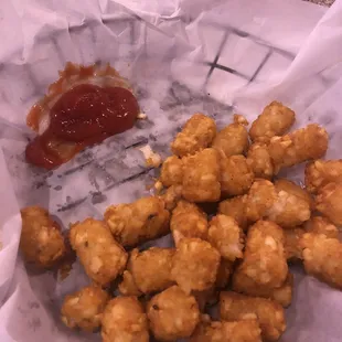 Tots! I felt like they were cooked in a frier they also use for other things, which took away from the potato taste but it wasn&apos;t bad.