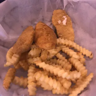 Chicken tenders were average, fries as well.