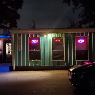 Outside view at night
