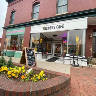Cherubs on Main Street in historic downtown Belmont, NC, celebrating its 24th year!