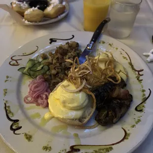 Chargrilled quail jalapeño &amp; bacon benedict