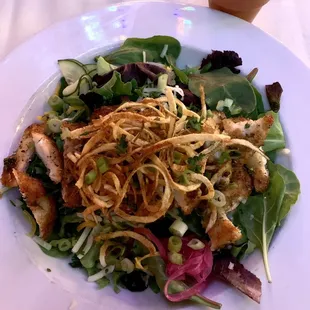 Entree Salad with Limed Chicken Cutlets... absolutely delicious!