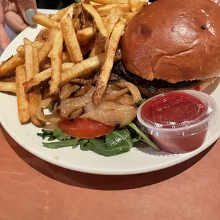 Grilled Portobello and Mozzarella Burger