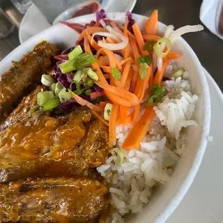 Coconut Curry Wings Bowl