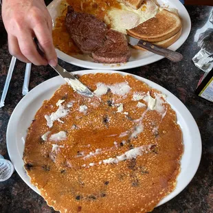 Wow! They said "giant pancake" and they weren't kidding!