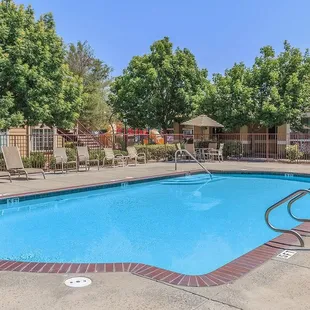 Sparkling swimming pool