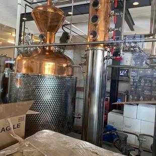 copper still in the process