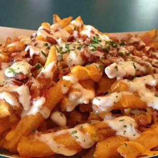 Bacon cheddar ranch loaded fries