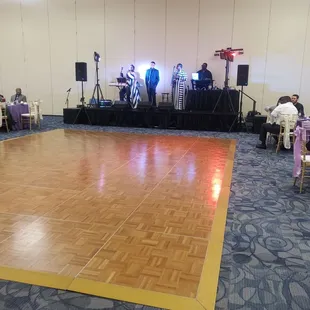 Band set up and nice size dance floor