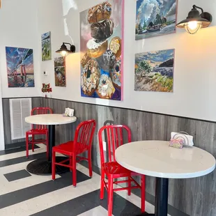 the interior of the restaurant