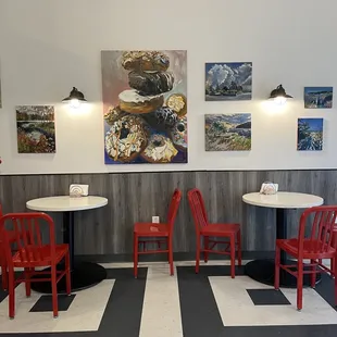 the interior of the restaurant