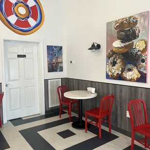 Inside seating area