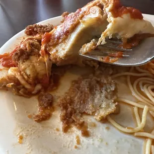 Soggy chicken parm