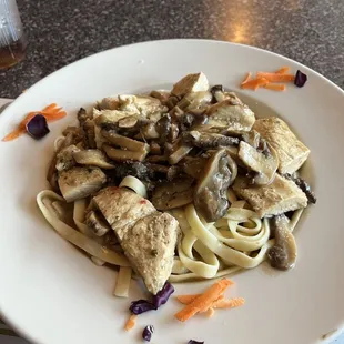 Chicken Marsala- generously portioned