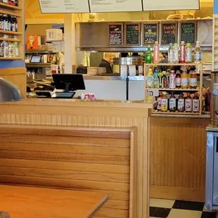 Order counter. They have menus.