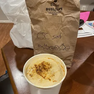 To go creamy crab soup