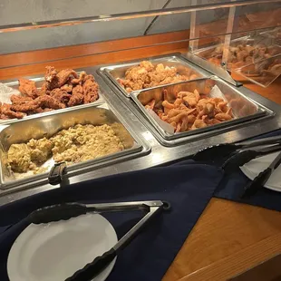 interior, chicken wings and fried chicken