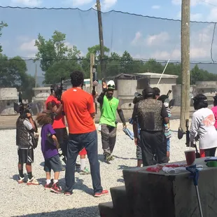 Before heading to the field